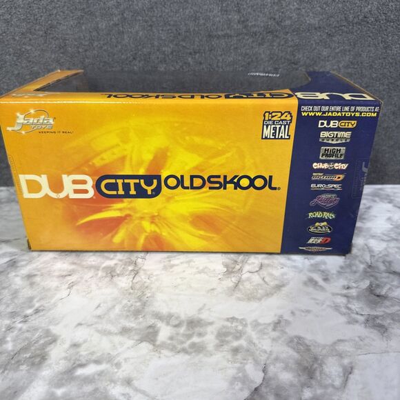 Jada Toys Dub City Old Skool (ORANGE) 1955 Chevy Bel Air 1:24 Diecast NEW - Picture 6 of 8